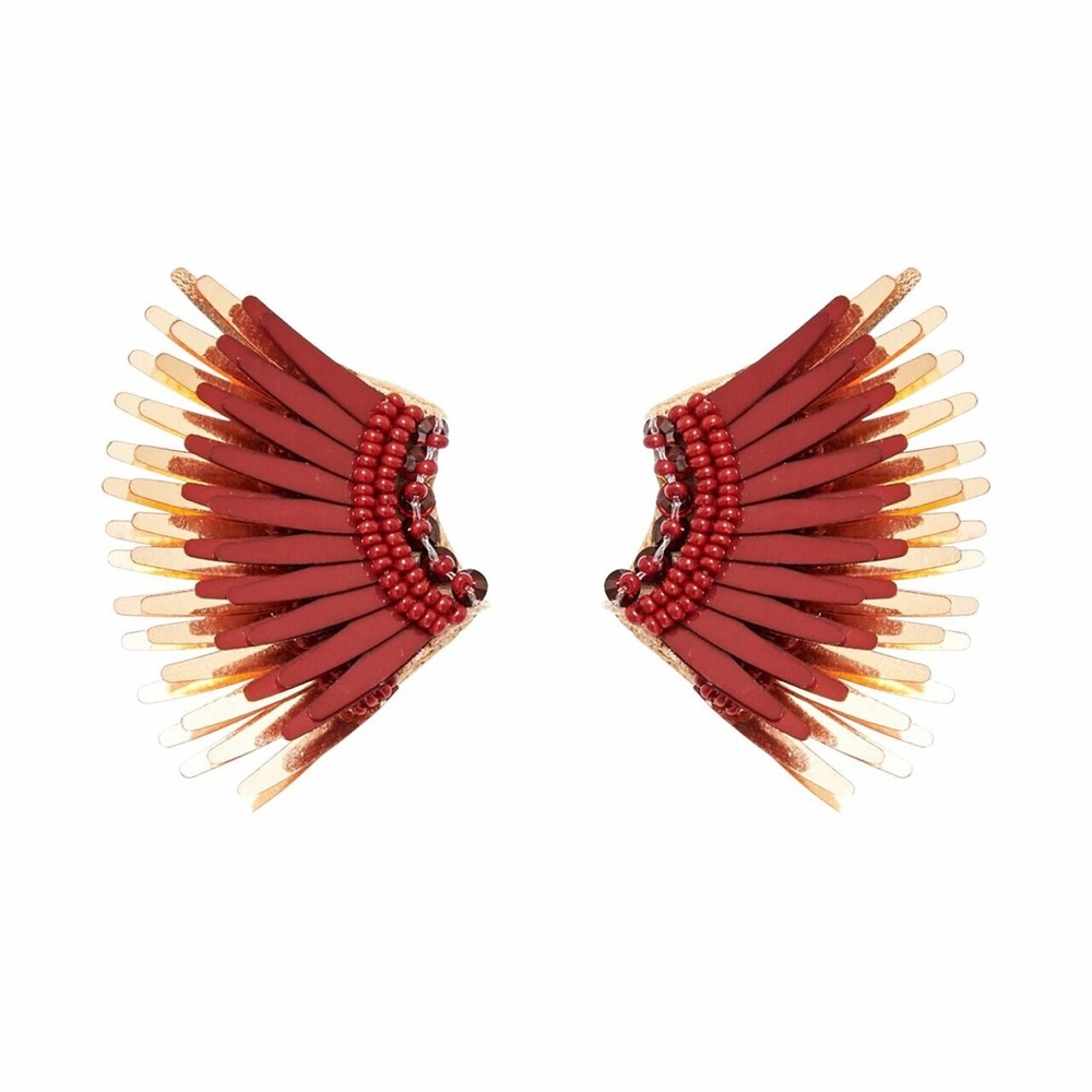 Mignonne Gavigan Mini Madeline Earrings in Maroon